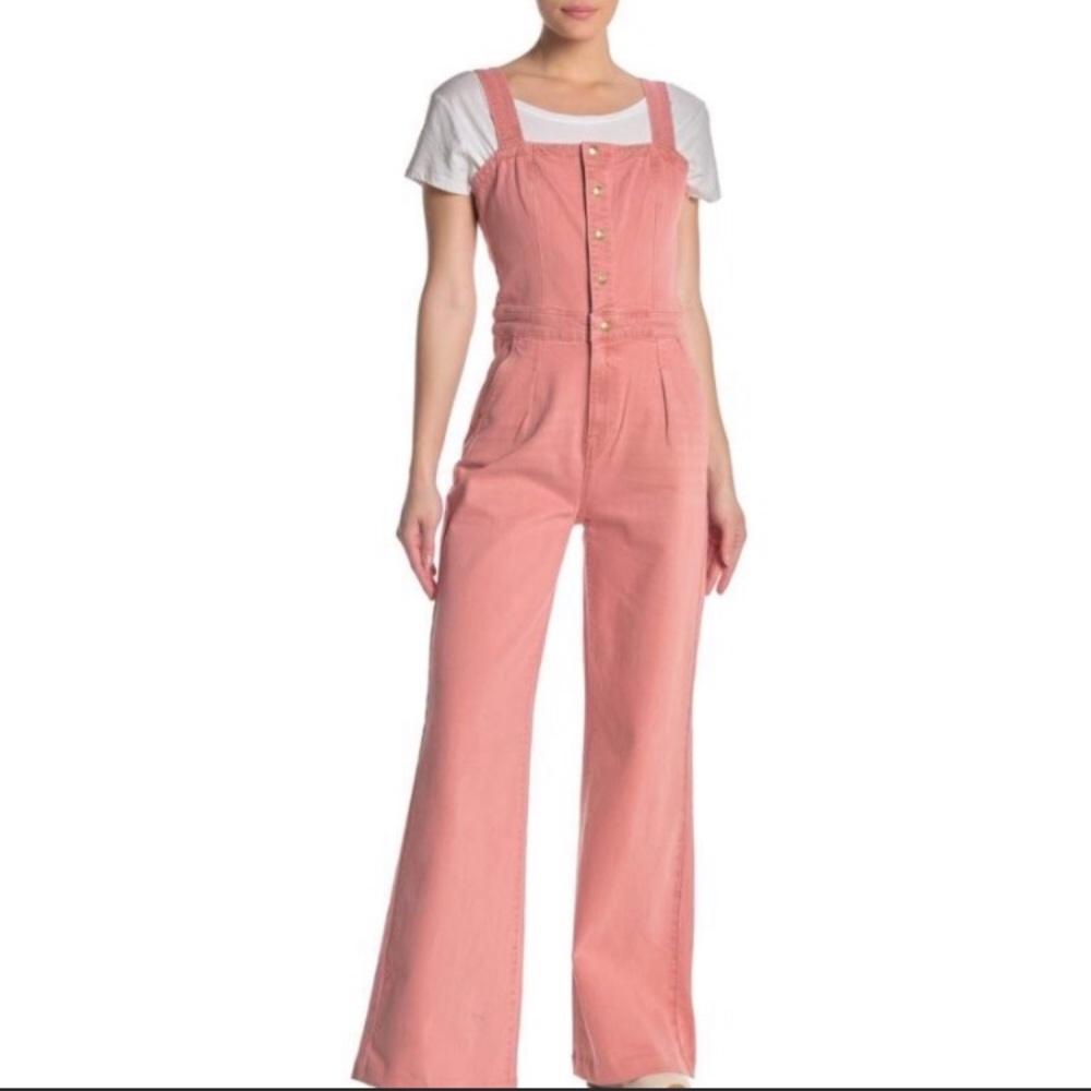 Frame denim pink jumpsuit